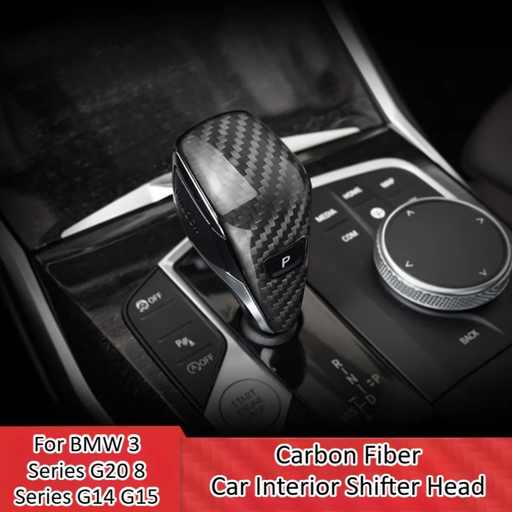 

For BMW 3 Series G20 8 Series G14 G15 Real Carbon Fiber Car Interior Shifter Head Authentic Modification Performance Accessories