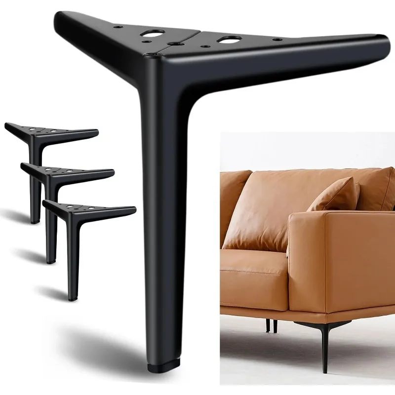 18cm metal replacement furniture legs, iron sofa legs, metal nitration support legs, diamond triangle vertical cabinet feet