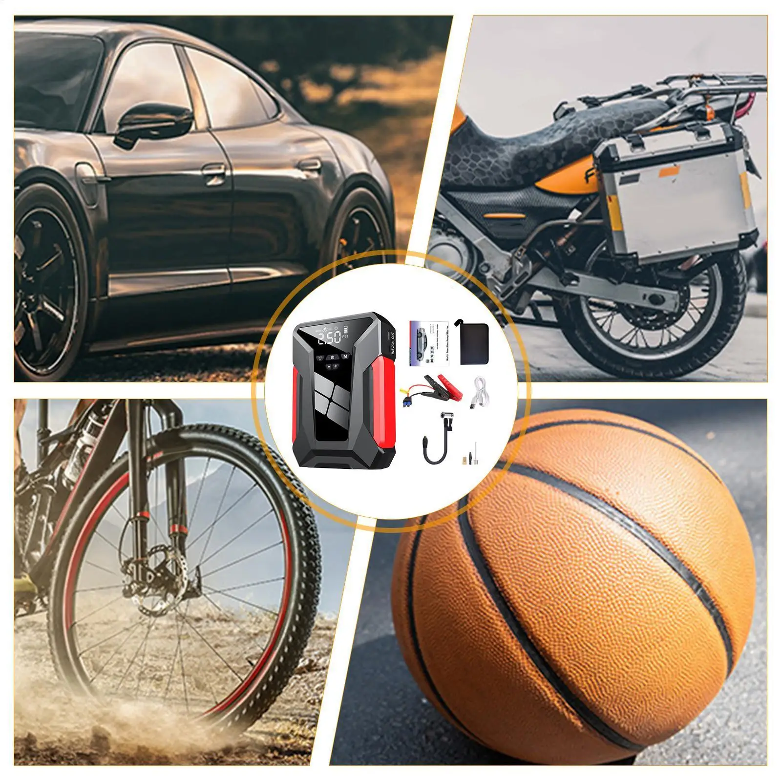 

Для автомобильного аккумулятора, стартер, портативный автомобильный аккумулятор, долговечный автоматический усилитель, аксессуары для накачивания шин