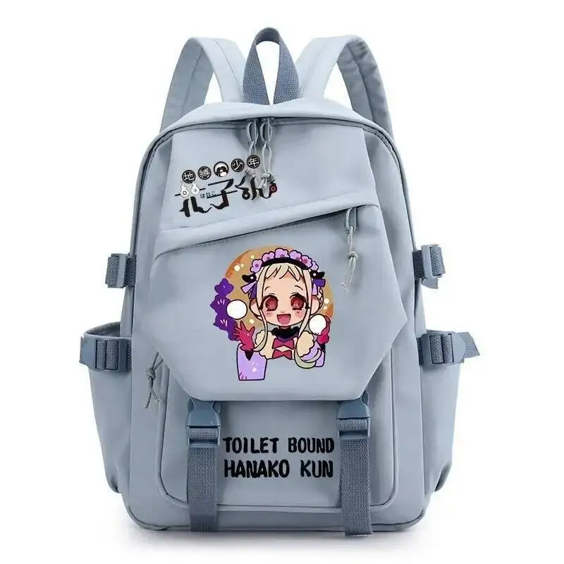

Anime Game Black White Blue Pink Green Jibaku Shounen Toilet-Bound Hanako-Kun Teens School Bags Backpacks