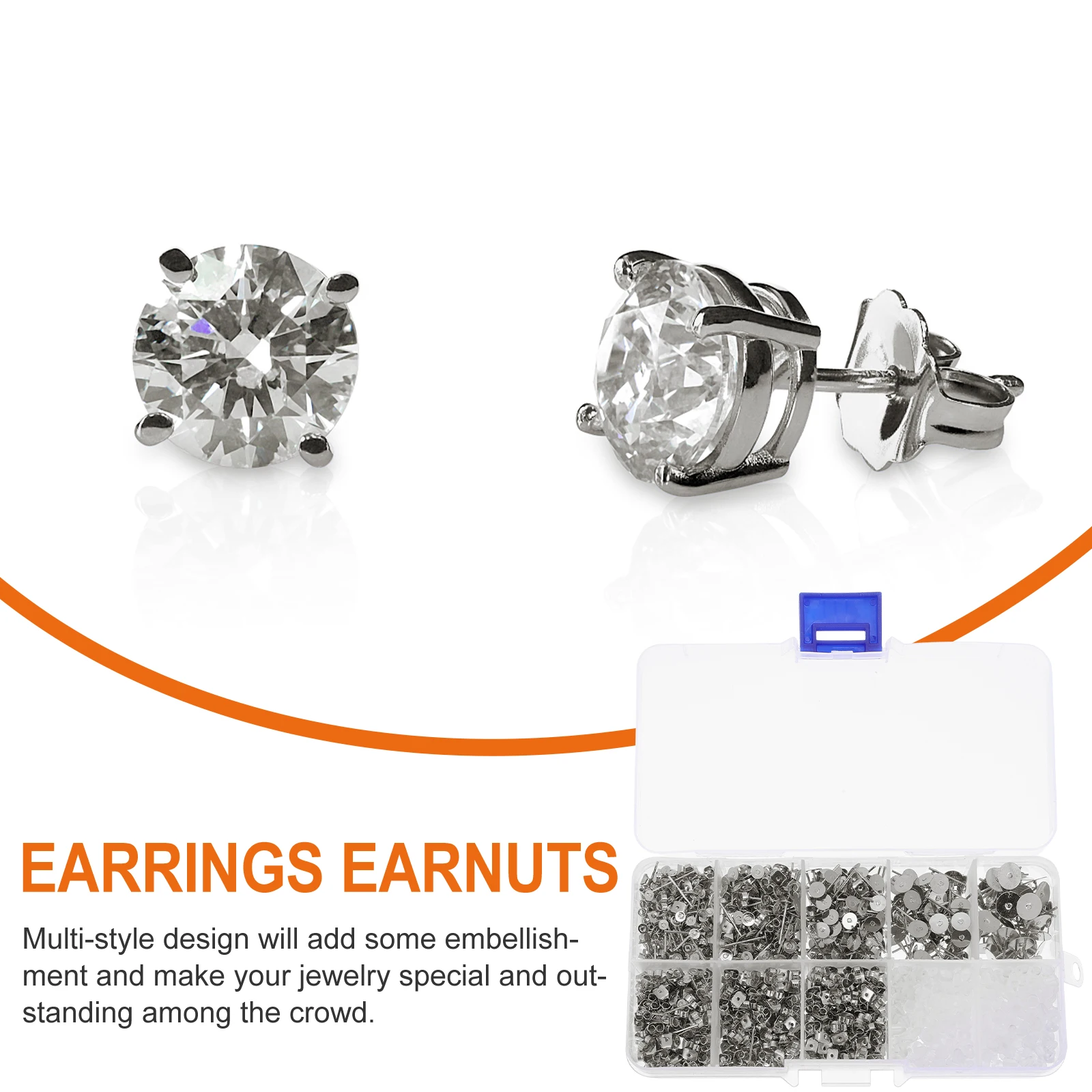 

Earrings Back Stoppers Lasting Luster DIY Jewelry Accessories Earring Plug Earnuts Making Supplies Premium Material