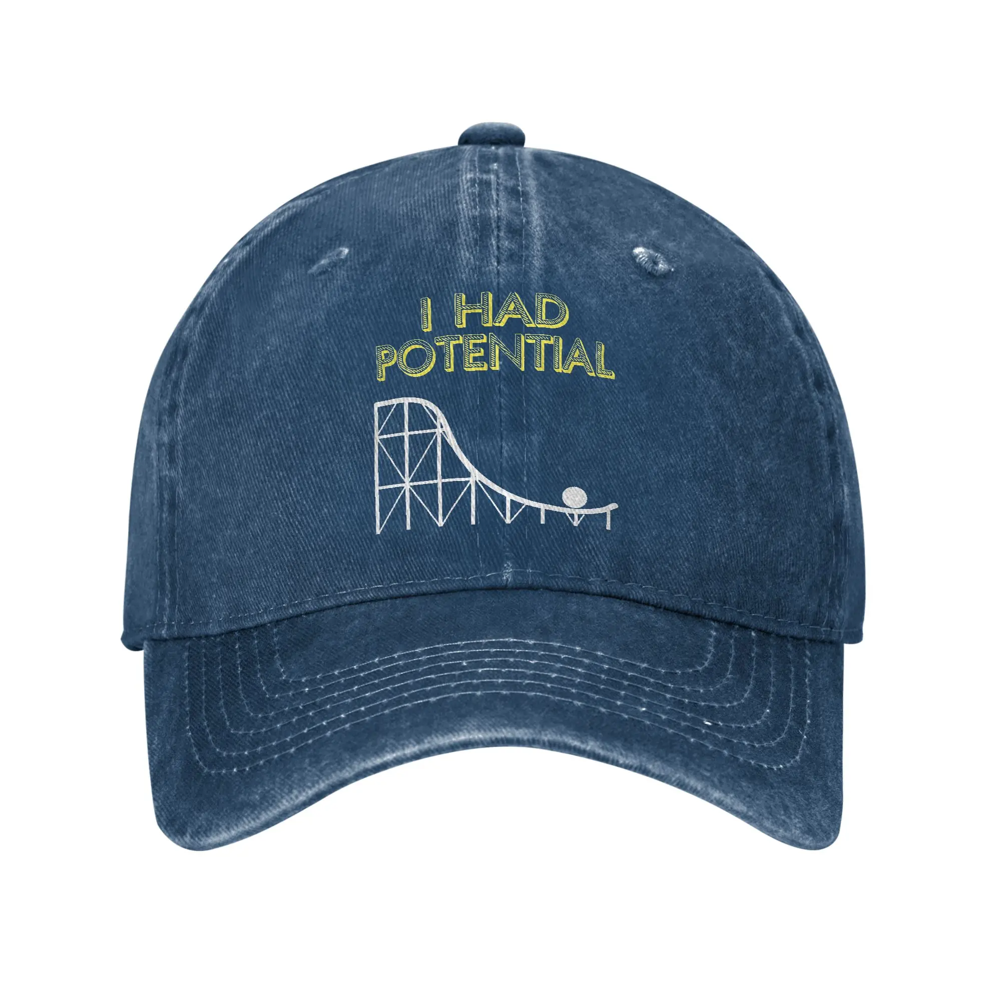 I Had Potential Unisex Baseball Cap Project Hail Mary  Distressed Washed Hats Cap Retro Outdoor Adjustable Snapback Hat