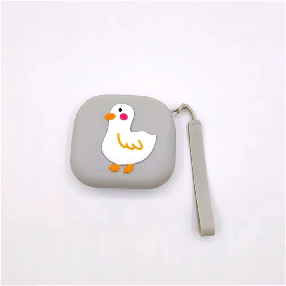 جديد سيليكون محفظة نسائية للعملات المعدنية الكرتون بطة سستة محفظة صغيرة متعددة الأغراض حقيبة التخزين سماعة أحمر الشفاه