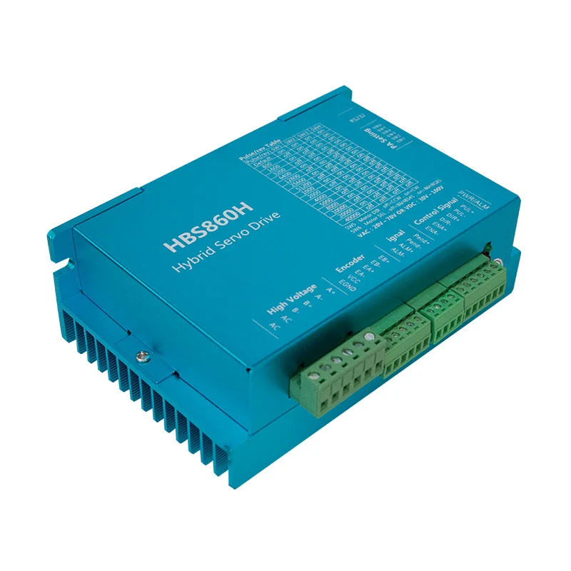 HLTNCNema34 حلقة إغلاق 4.5Nm محرك متدرج + HBS860H سائق هجين + 400w60v إمدادات الطاقة + لوحة تحكم MACH3 لـ CNC