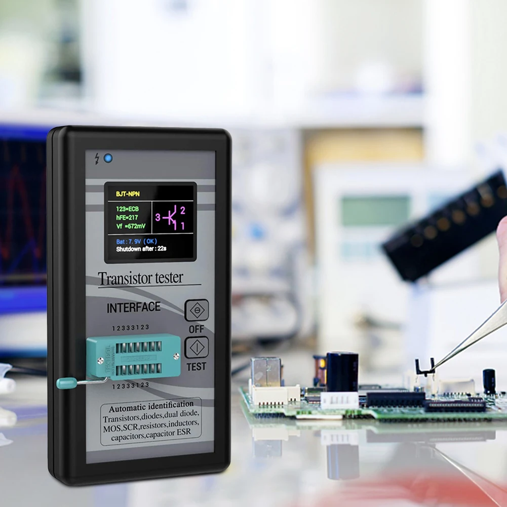 M328 Tester per condensatori a Transistor misuratore di resistenza di capacità multifunzione 1.8 TFT Display colorato rilevatore di controllo automatico