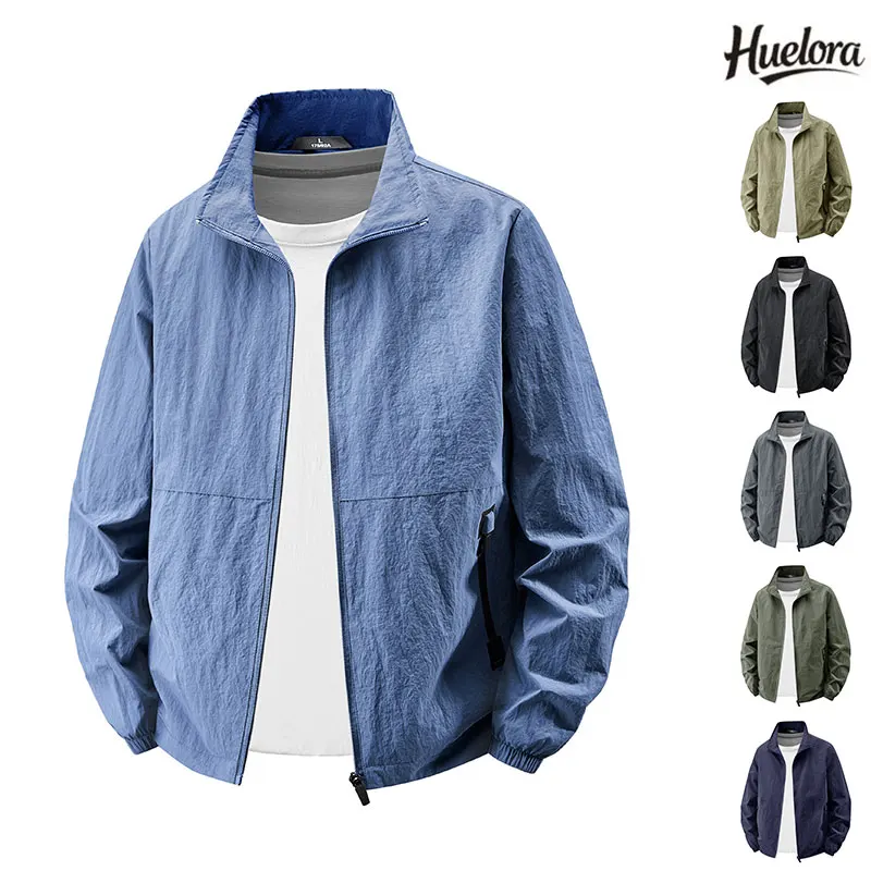 

Outdoor Hiking Jacket Men's Casual Outdoor Camping Sports Jacket Autumn Breathable Stand Collar Fishing Cycling Tactical Coats