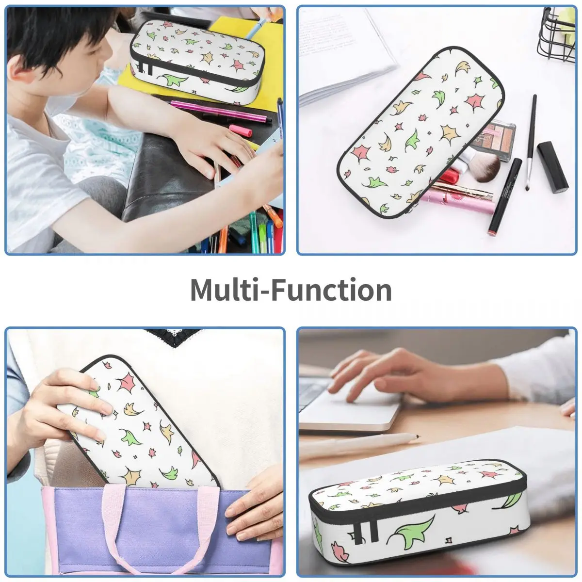 Heartstopper Leaves Pencil Cases Large Storage Pen Bags Pen Box Pencil Pouch For Boys Girls Students Stationery School Office