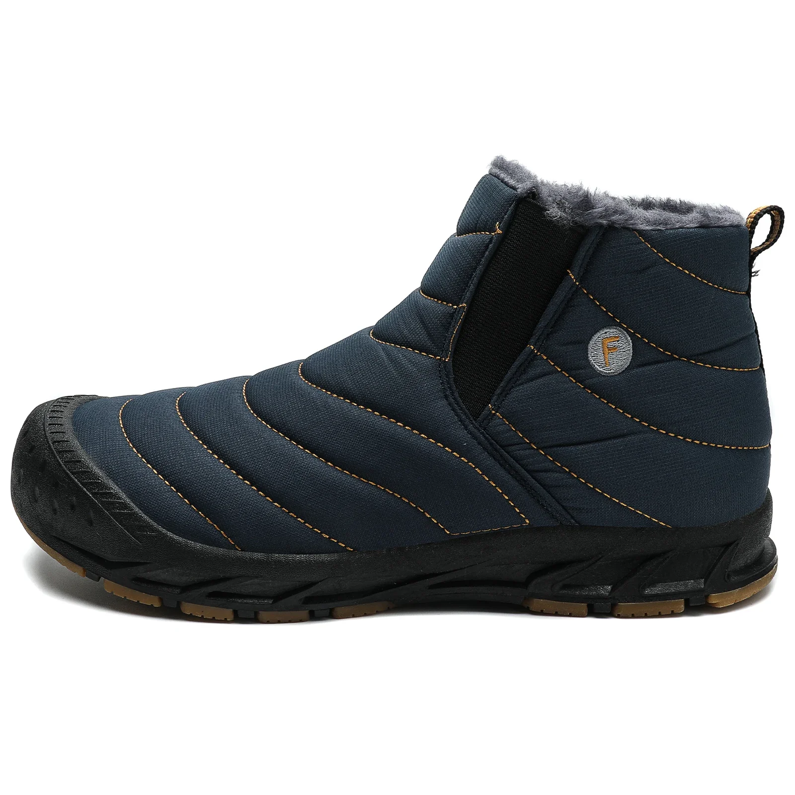 Botas de nieve cálidas de felpa para hombre, botines impermeables de talla grande, cómodos, para exteriores, Invierno