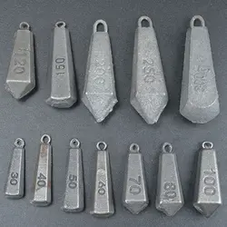 5Pcs 30g-180g Iron Fishing Weight Sinkers Environmental Protection Fishing Fall Bass Sea Fishing Weight Surf Casting with Ring