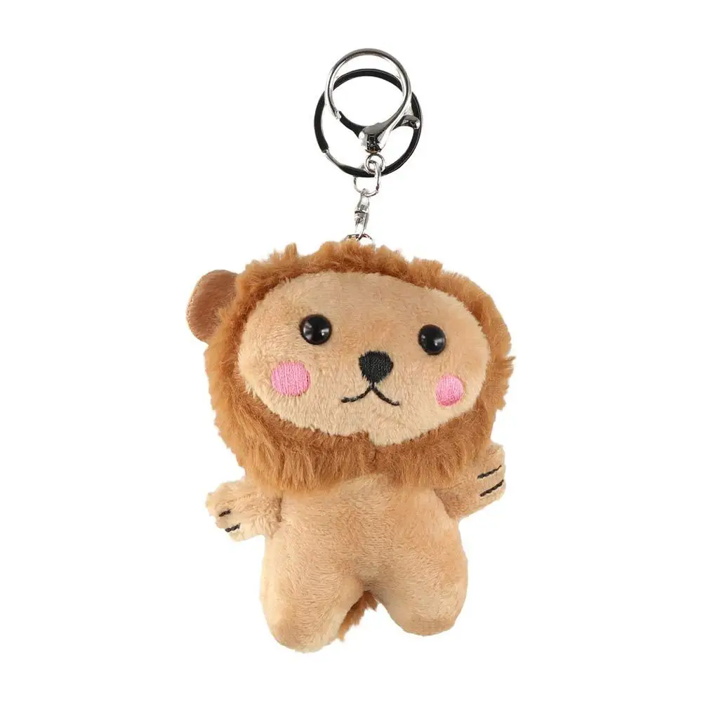 Pendant Soft Toy Luggage Backpack Pendant Plush Toy Animal Doll Lion Keyring Plush Pendant Lion Plush Keychain Lion Plush Doll