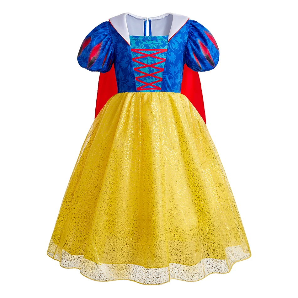 فساتين أميرات إلسا للهالوين للأطفال، أزياء حورية البحر للفتيات، ملابس تنكرية سنو وايت بيل، فستان حفلة عيد الميلاد
