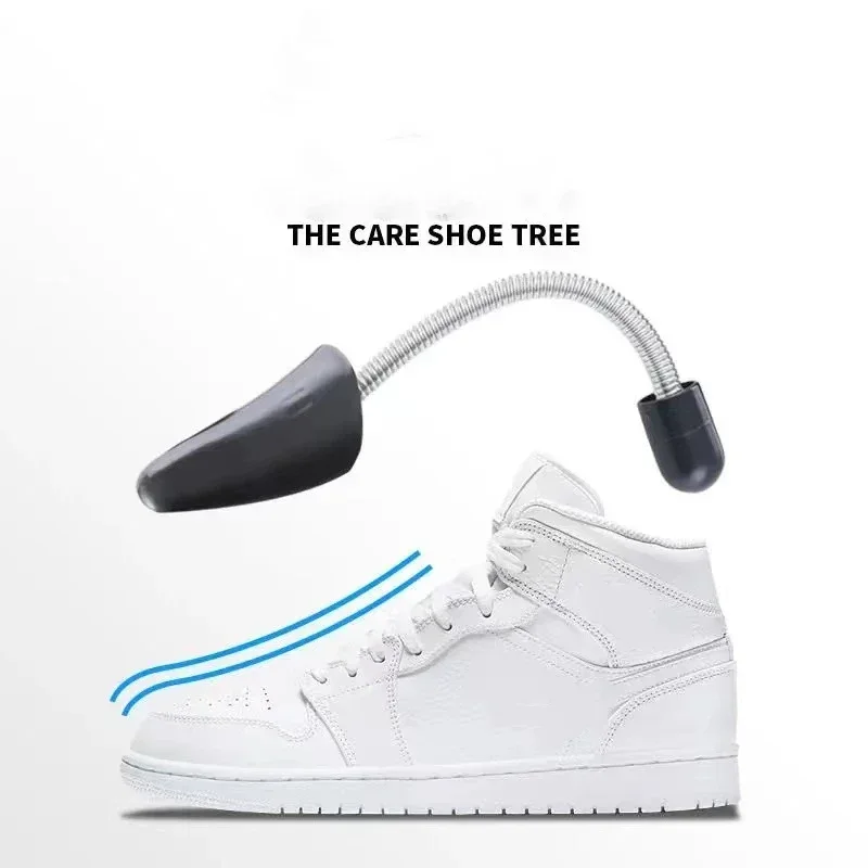 1 زوج العملي البلاستيك قابل للتعديل طول دائم الأسود النساء الرجال 2-Way الأحذية نقالة شجرة المشكل حذاء نقالة Holder2027 #3