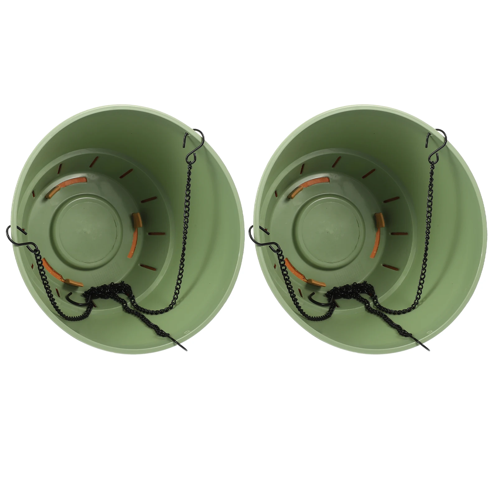 

2Pcs Hanging Flower Pot Balcony Plant Containers Chlorophytum Basket for Herbs Ferns Succulents Outdoor Display