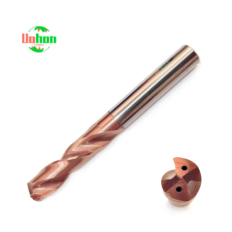 

Blade Diameter 3.3-3.7mm HRC60 Twist Drill Tungsten Steel Bit High Cooling Hole Universal Five-Fold Diameter Solid Carbide Drill