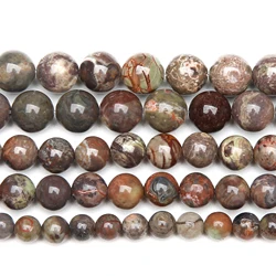 Natural Stone Colorful Agate Round Beads 15