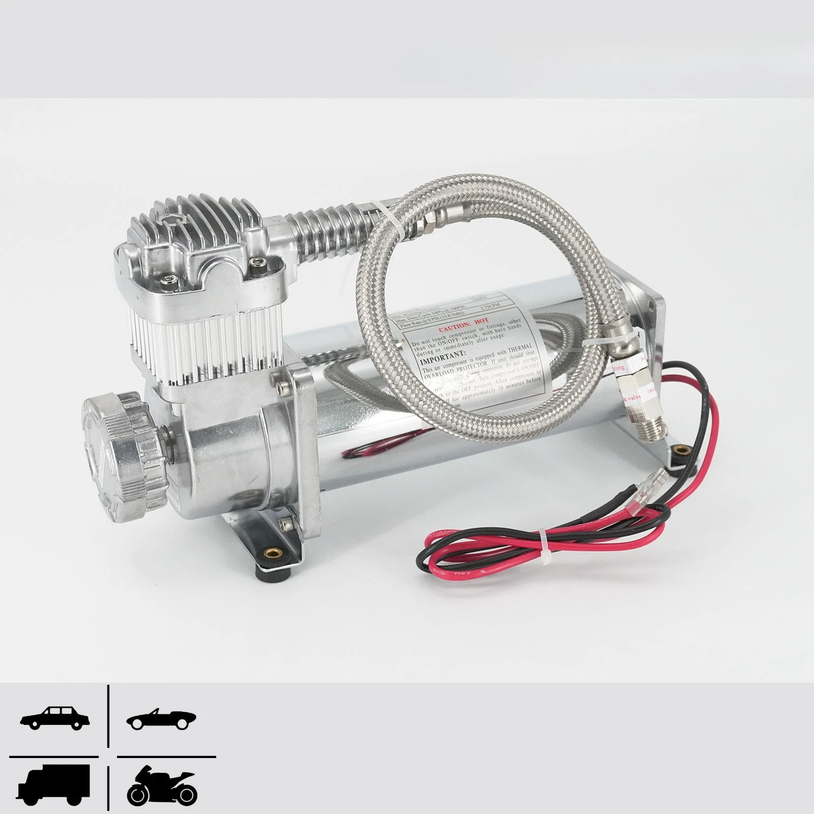 12V Air Suspension Compressor Car Mod Inflation Pump 1/4NPT Thread Auto Air Pump