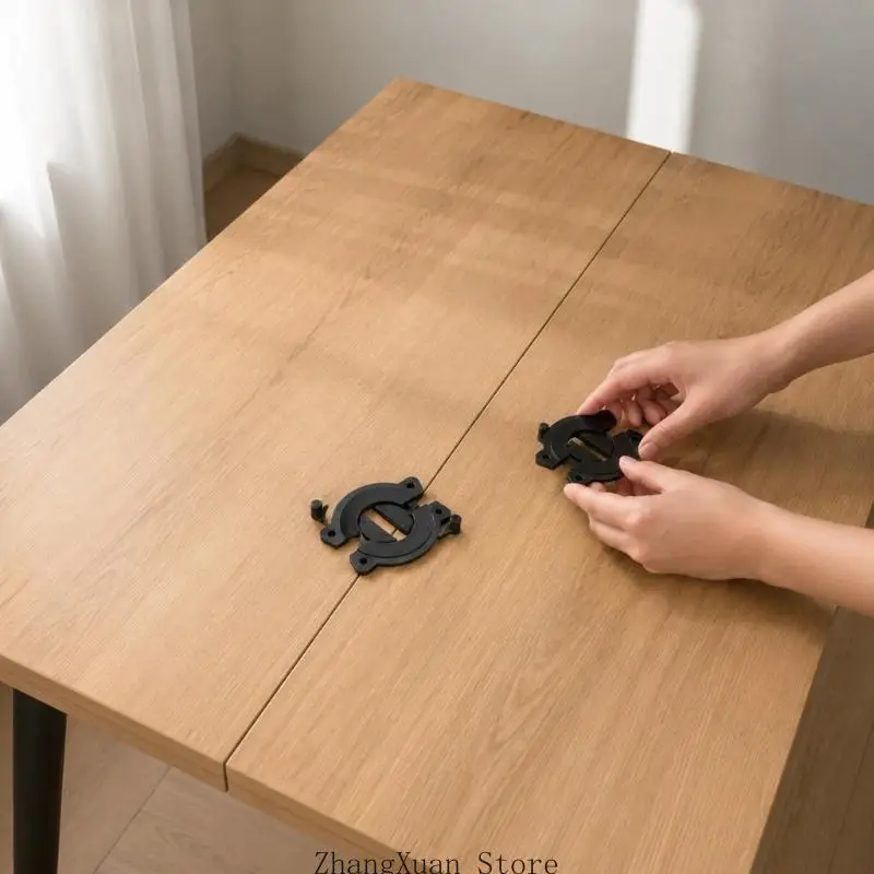 Tisch-Spleißverbinder, Verbindungselement für Möbelbretter, drehbare Mittelverriegelungs-Hardware für die Ausrichtung von – Detail 4