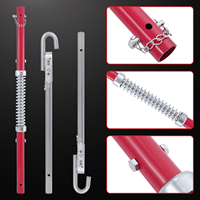 3 Ton Car Towing Bar With Spring Collar 1.8m Anti-Rear-End Rigid Towing Coupler Two-Way Buffer Steel Trailer Towing Poles