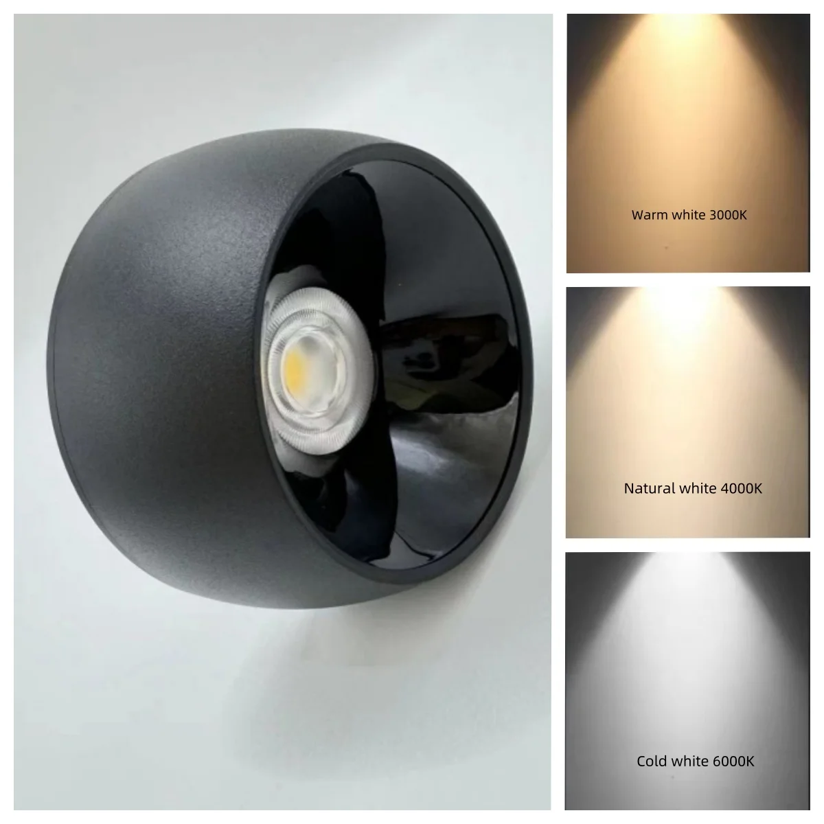 Nordic oprawa natynkowa LED typu Downlight 7W/9W/12W COB lampa sufitowa sypialnia korytarz salon tło kinkiet AC220V