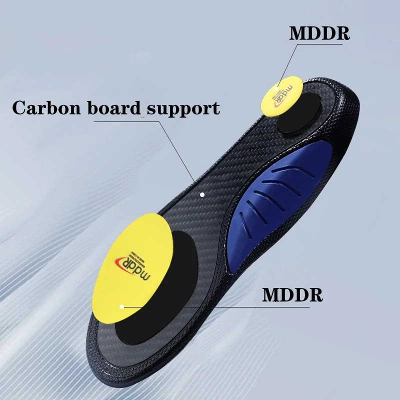 Carbon Fiber Insoles Sports Arch Support Breathable Sweat-absorbent Odorless Highly Elastic Shock-absorbing Insoles