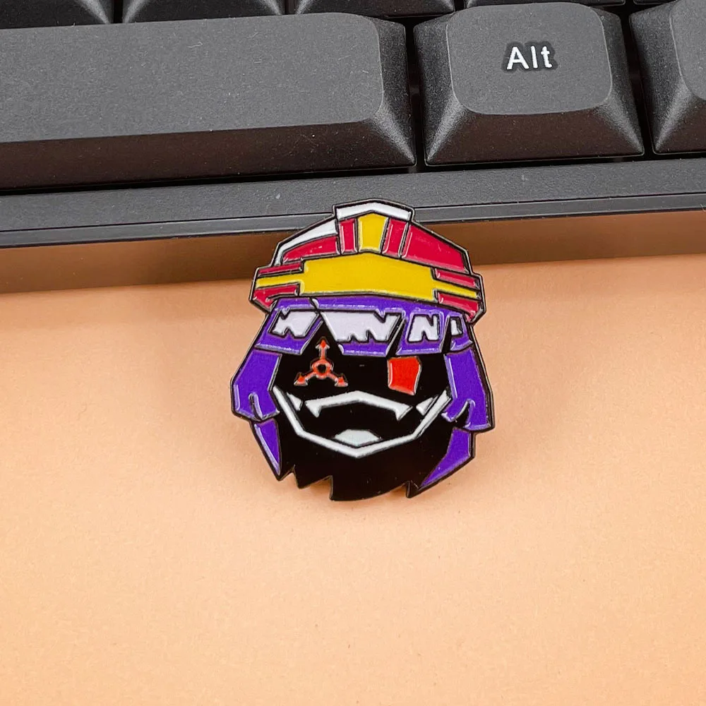 Science Fiction Animation Murder Drones Brooch Robot Doll Badge Role-Playing Lapel Pin Backpack Clothes Hat Accessories Gifts