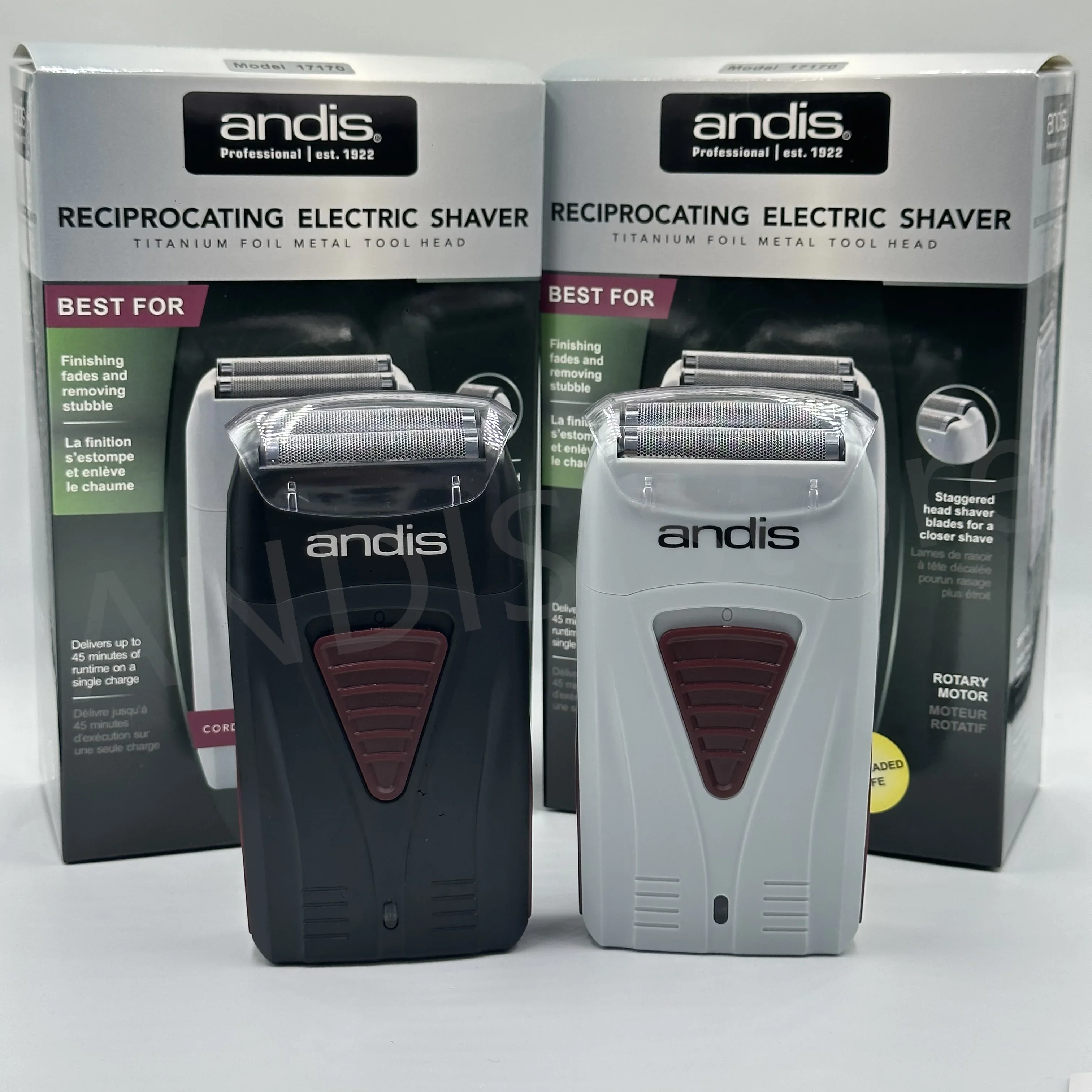 Original Andis 17170 Foil Lithium Titanium Shaver Smooth Shaving Cordless Shaver With Charger  For Men Razor Bald Hair Clipper