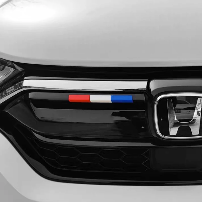 Front grille trim light Cover Three colors Stickers  For HONDA CR-V CRV 2021 2022 5th Gen car styling