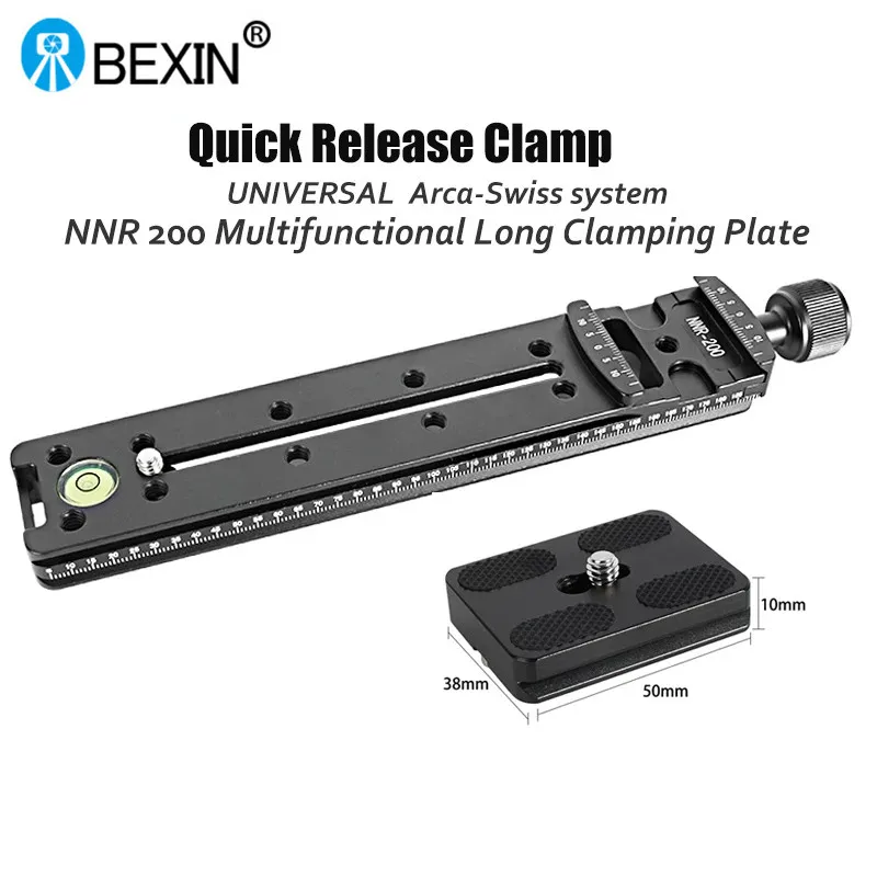 BEXIN Universal NNR100 NNR150 NNR200 Telephoto Lens Bracket NNR Serie Clip Seat Quick Release Plate for SLR Camera Tripod Head