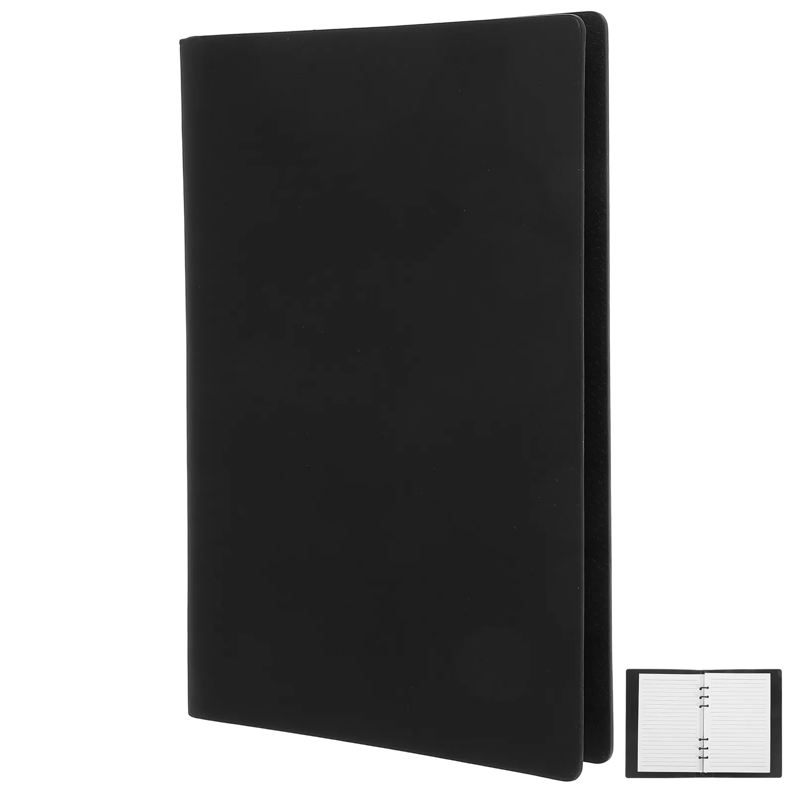 

A5 Loose-Leaf Notebook PU Cover Professional Portable Refillable Fountain Pen Friendly Paper Multi-Use Journal Notepad Business
