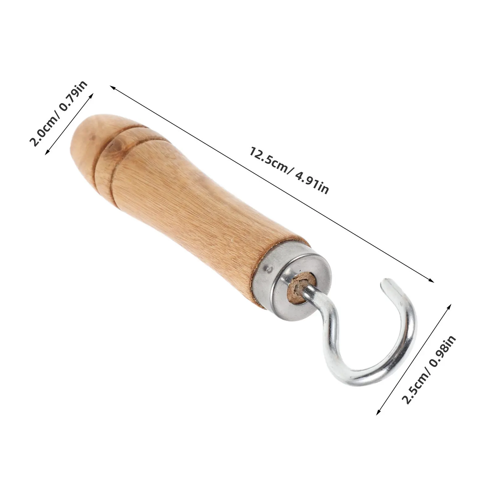 Wooden Zipper Assistance Tool Dressing Aid for Seniors One Hand Use Easy Pull Zipper Helper Device for Elderly Weak Hands