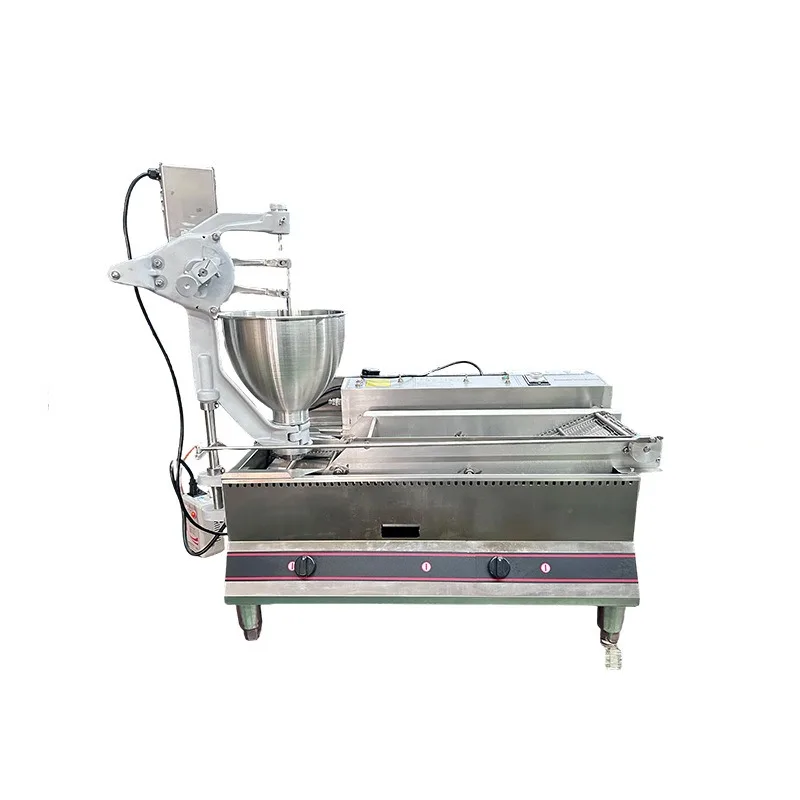 Gas automatic donut machine, fritters automatic frying machine