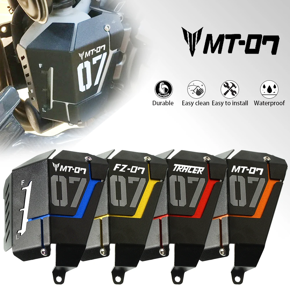 

MT07 2024 For Yamaha MT-07 FZ-07 MT FZ 07 TRACER 7 2013-2023 Radiator Water Cooling Tank Reservoir Bezel Side Protection Guard