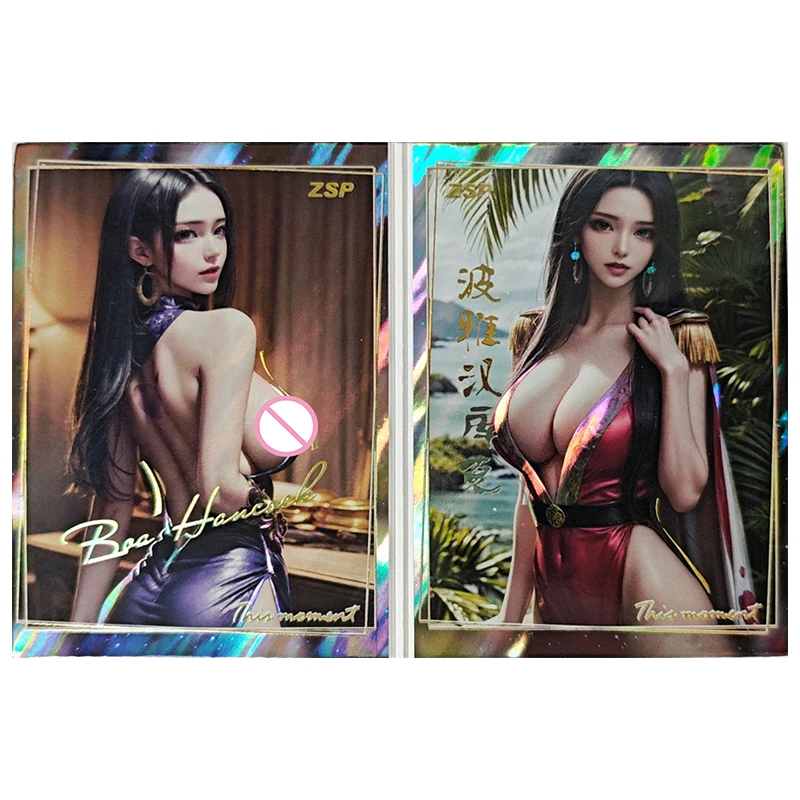 Anime Goddess Story Rare ZSP Fold Refraction Foil Louis Nami Hancock Ningguang Toys for boys Collectible Cards Birthday Present