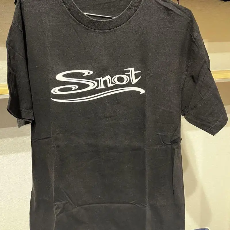 تي شيرت Snot Band الأساسي بشعار 1 جانب أسود مقاس كامل S 5XL