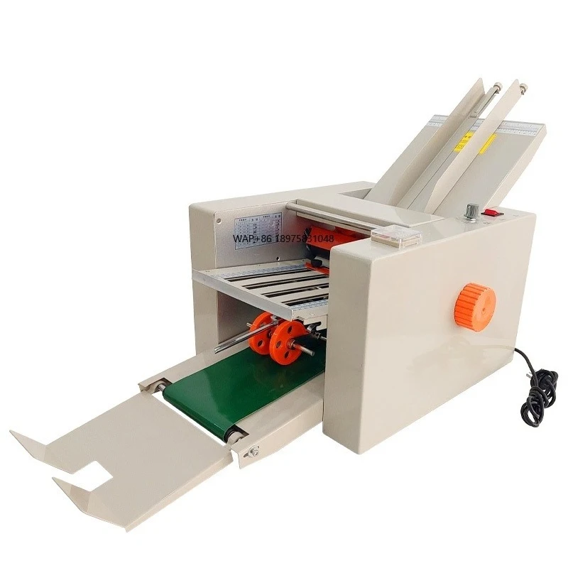 CFM-9B/2 High Efficiency Motor Electrical Desktop Paper Folding Machine Automatic 80m/min A4 Leaflet Booklet Brochure Document