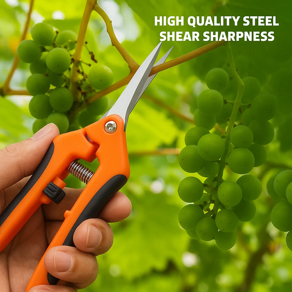 Straight-bladed pruning shears for home and professional gardening needs Gardening shears for pruning plants and vegetables