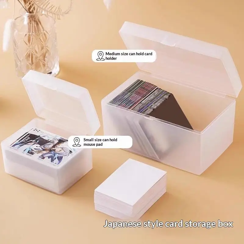 Jewelry Container Desktop Storage Box for Office ID Cards Photos Collection Organizer Compact Home Storage