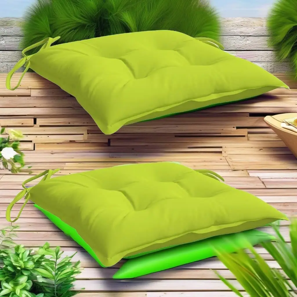 

Bright Green Pallet Cushions Set of 2 | 19.7x19.7x2.8 Oxford Fabric for Outdoor Comfort