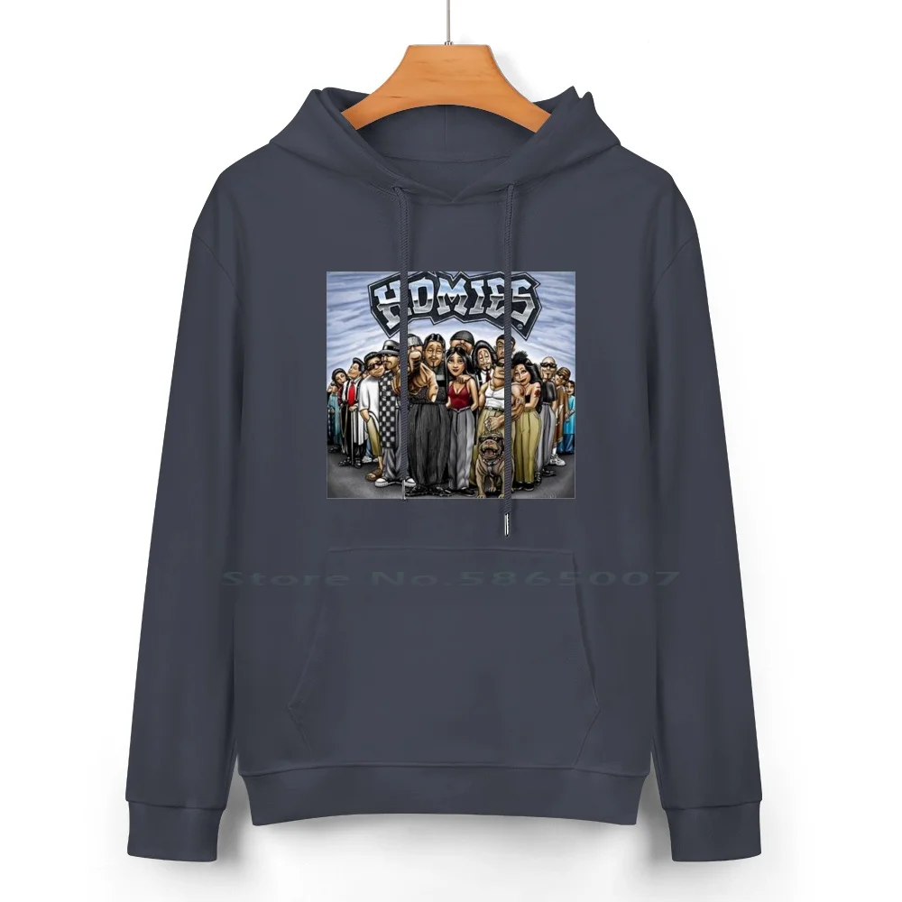 The Homies Cotton Hoodie Sweater 24 Colors Dopey Sleepy Dreamer Dj Ese Mexican Brown Pride La Raza Nastalgia Gangster Toys 90s