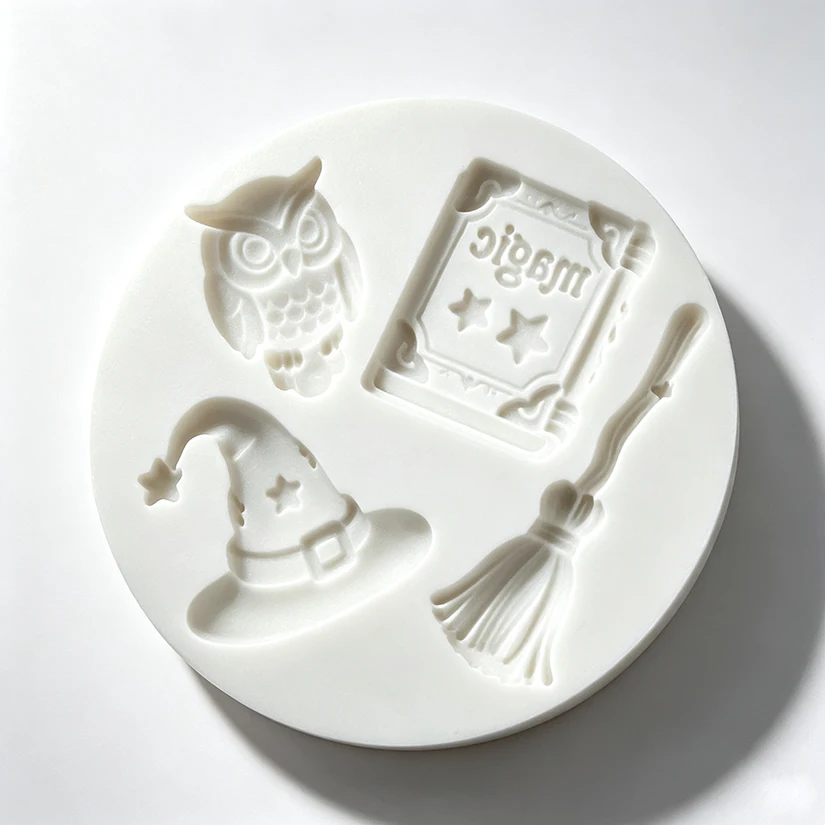Magic Book Owl Silicone Sugarcraft Mold Cupcake Baking Mould Fondant Cake Decorating Tools - view 3