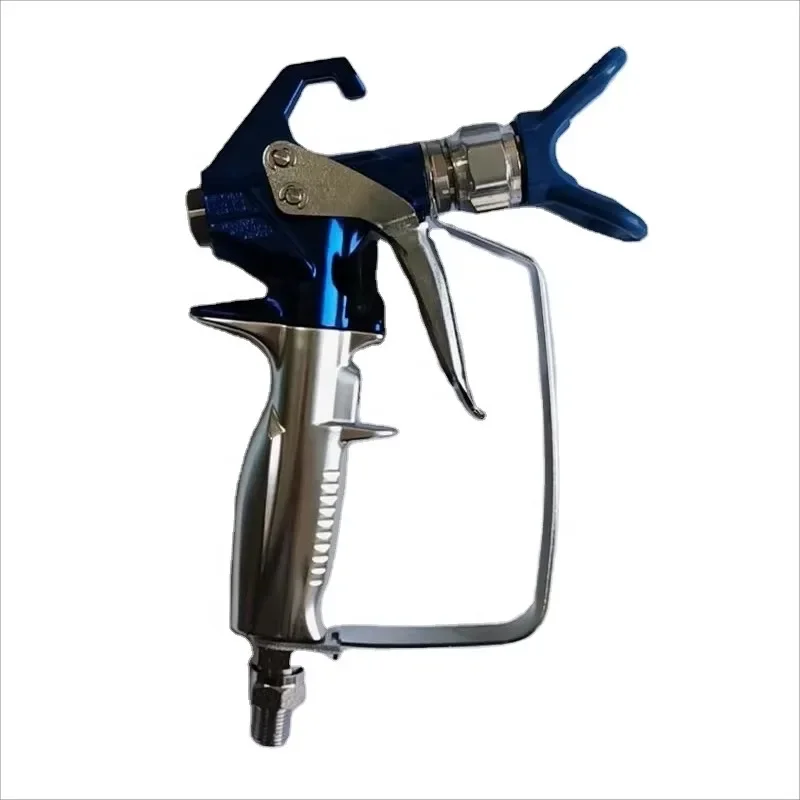 Universal airless spray gun with low pressure spray head for furniture paint