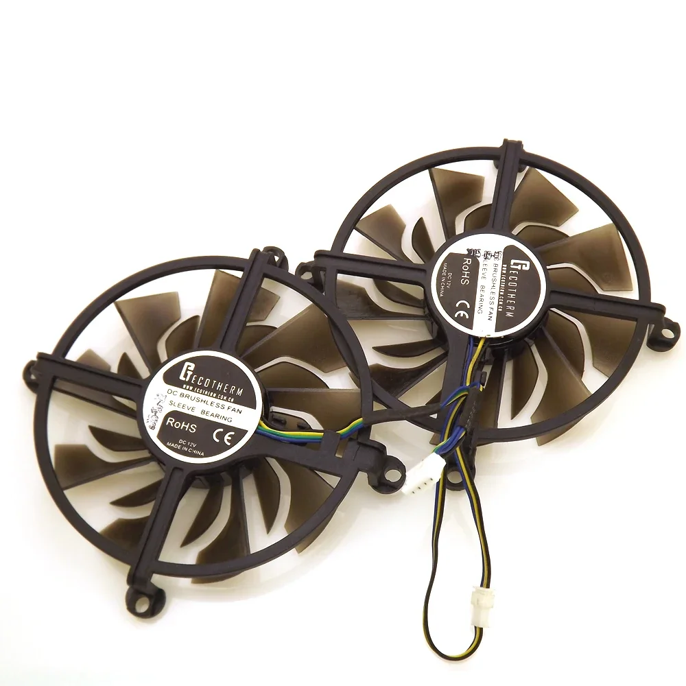 Free Shipping 2pcs/lot Cooler Fan 12V 83mm 4Pin For ZOTAC GTX 950-2GD5 TSI PA GTX 960-4GD5 HB Graphics Card Cooling Fan