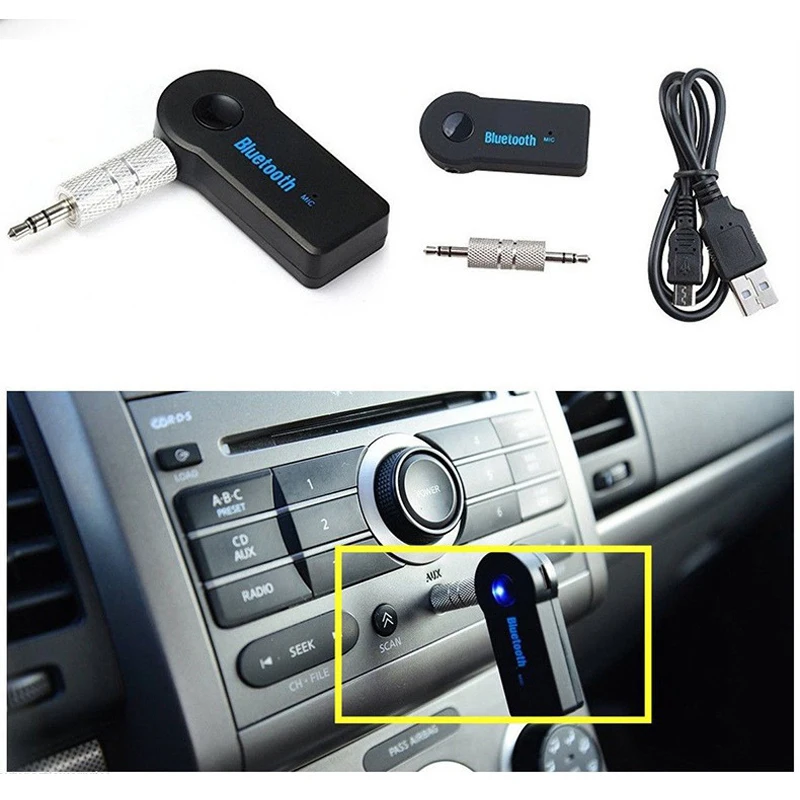 NEW 2026 2 in 1 Wireless Bluetooth 5.0 Receiver Adapter 3.5mm Jack For Car Music Audio Aux A2dp Headphone Reciever Handsfree - view 4