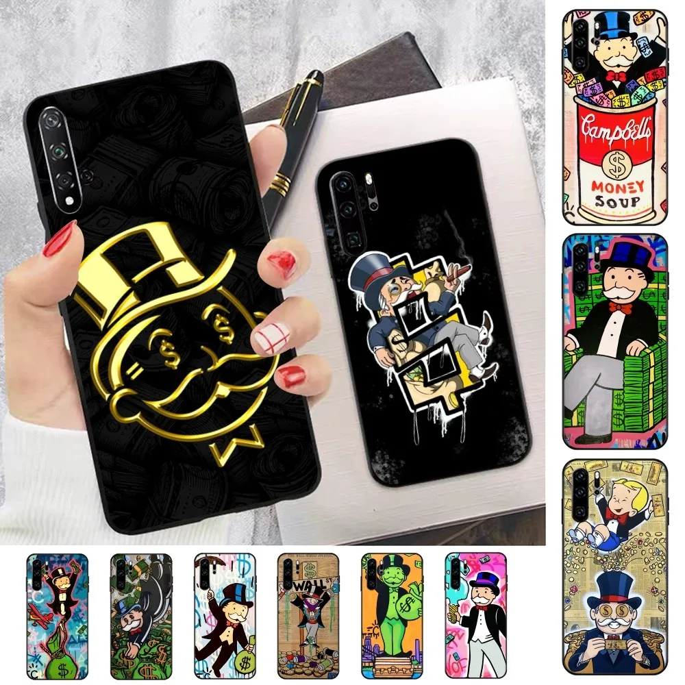 

Monopoly Millionaire Dollar Phone Case For Huawei P 8 9 10 20 30 40 50 Pro Lite Psmart Honor 10 lite 70 Mate 20lite