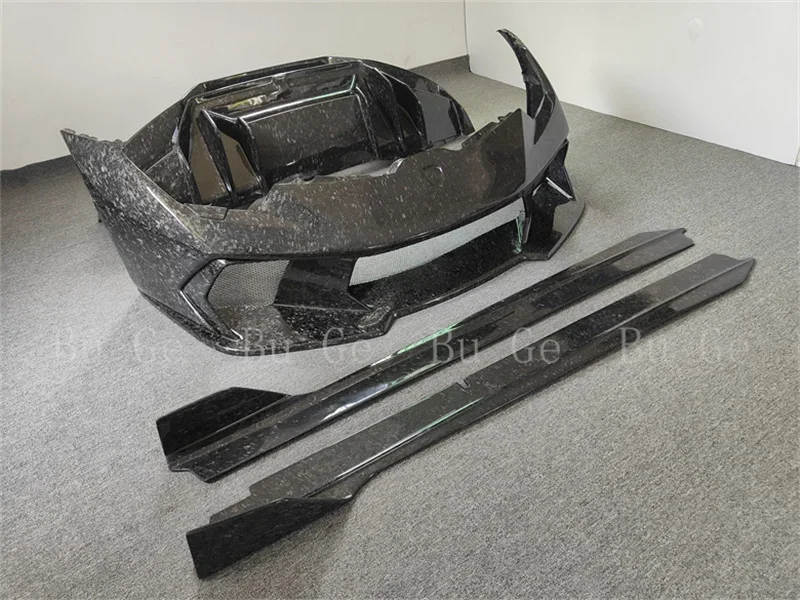 New For Lamborghini Huracan LP580 LP610 Body Kit All Carbon Fiber Forged carbon V-Style Front & Rear Bumpers with Side Skirts