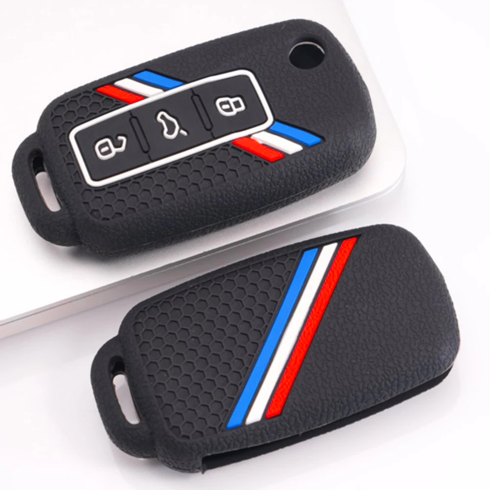 Soft Key Holder For Volkswagen Golf Polo Passat Magotan Tiguan Sagitar Bora Lavida Lamando CC Arteon T-Roc T-Cross Teramont