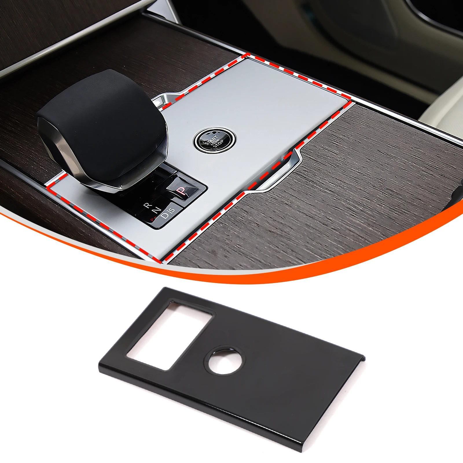 ABS Center Console Gear Shift Panel Cover for 2024 Land Rover Range Rover Executive Automotive Interior Accessories