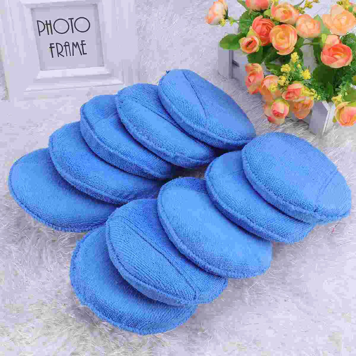 

Microfiber Wax Applicator Ultra-Soft Wax Applicator Foam Sponge Pads With Finger Pocket Wax Applicator For Cars Washer