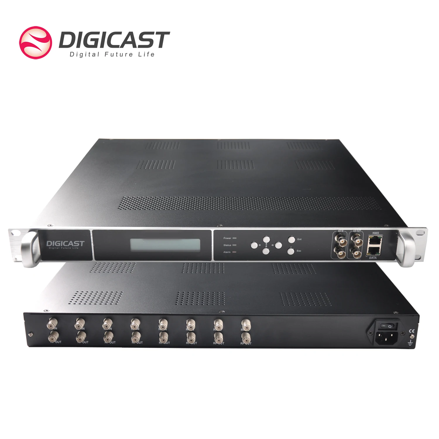 FTA Free to Air 24 DVB-T2 Satellite ISDB-T to IP UDP RTP Gateway with Web Management 1RU
