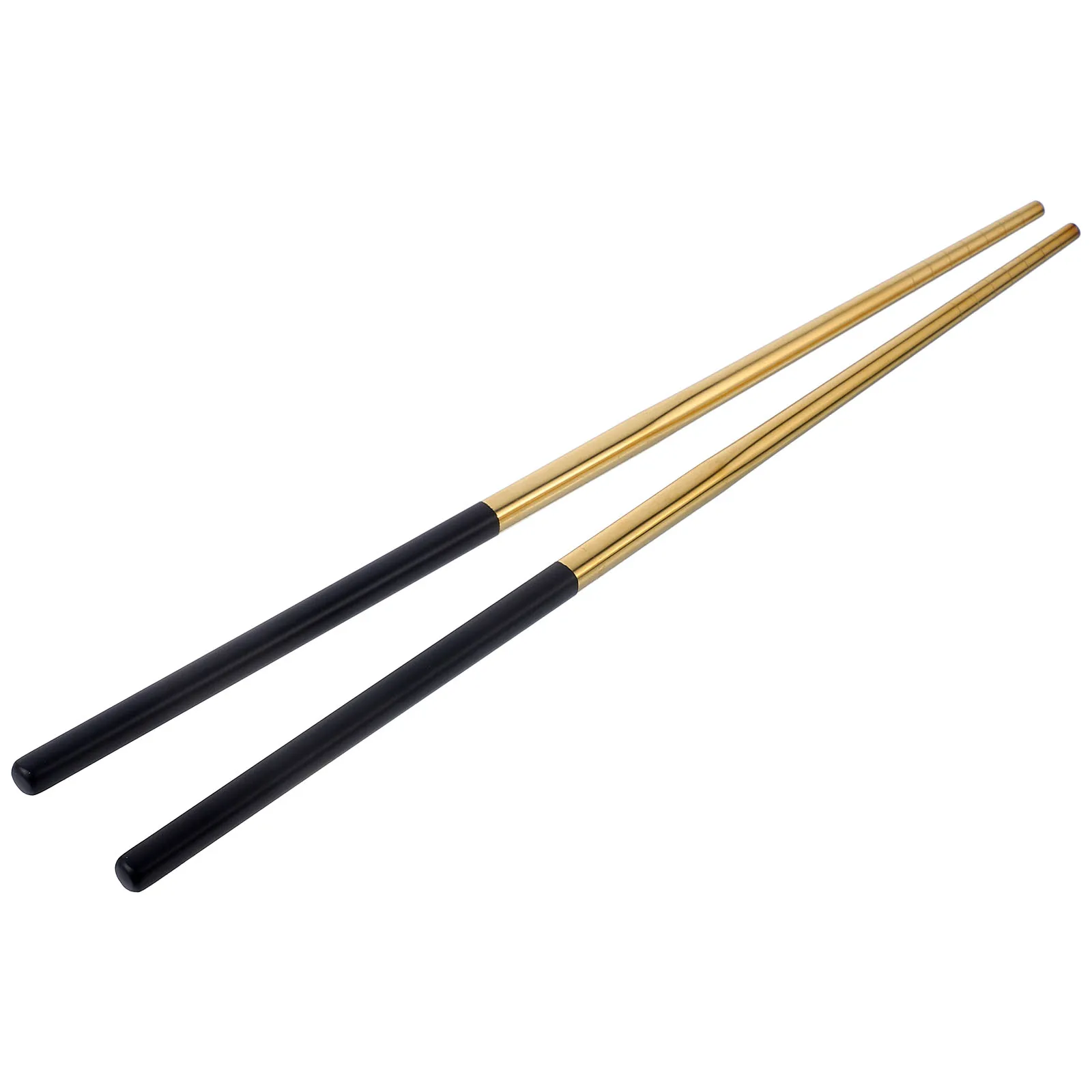 

Stainless Steel Chopsticks Black Gold Spiral Anti Slip Safe Reusable Kitchen Dining Utensils Household Metal Cutlery